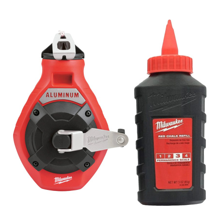 Разметочный шнур Milwaukee тонкий с красным мелом (Арт. 4932498390)