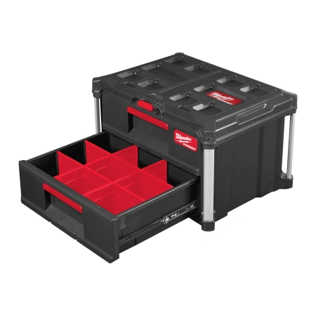 Ящик Milwaukee PACKOUT с 2-мя выдвижными отсеками   (Арт. 4932472129)