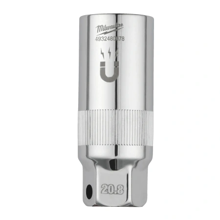 Головка свечная с магнитом Milwaukee 3/8'' 20.8 мм (13/16") (Арт. 4932480678)
