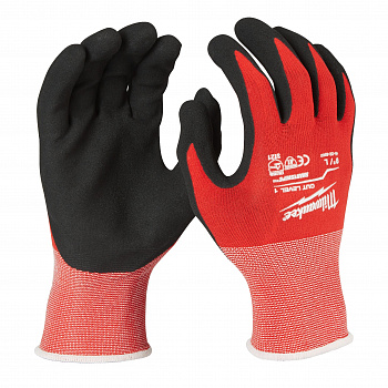 Перчатки Milwaukee с защитой от порезов, уровень 1, размер L/9  (Арт. 4932471417)