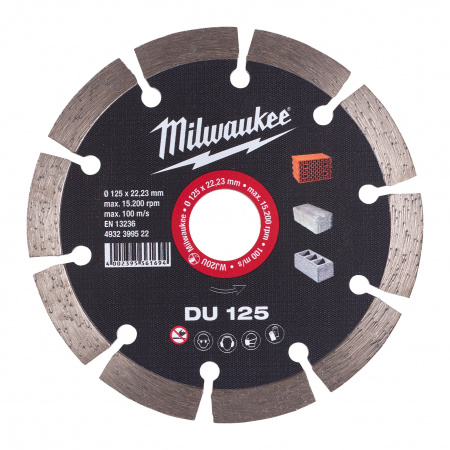 Алмазный диск профессиональной серии Milwaukee DU 125 мм  (Арт. 4932399522)