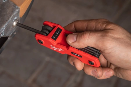 Набор складных шестигранных ключей Milwaukee HEX 1.5 / 2 / 2.5 / 3 / 4 / 5 / 6 / 8 мм (8 шт) (Арт. 4932480978)