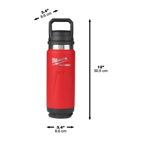 Термос красный Milwaukee PACKOUT CHUG LID 710 мл (Арт. 4932493465)