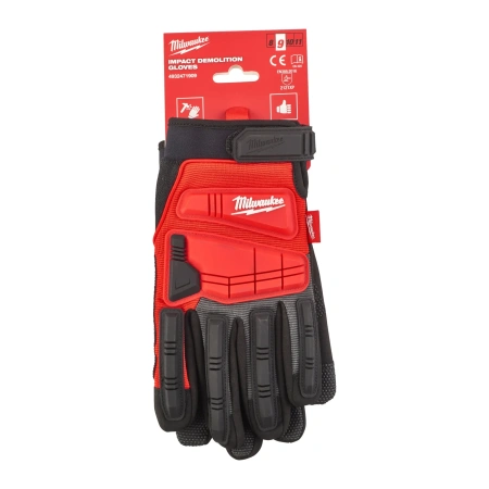 Перчатки Milwaukee Impact Demolition с защитой от удара, размер L/9  (Арт. 4932471909)