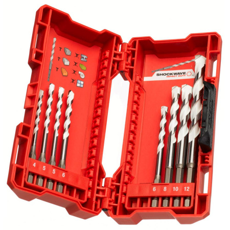 Набор cверл по мультиматериалам с хвостовиком 1/4'' Hex Milwaukee (8 шт) (замена для 4932352335)  (Арт. 4932471112)