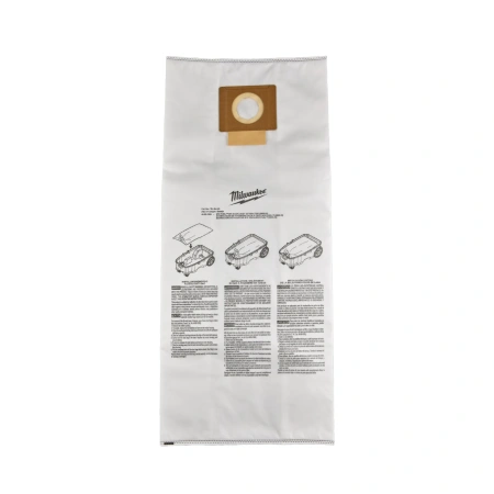 Мешок флисовый Milwaukee 34 л (5 шт) для пылесосов M18 ONEF2VC34M (Арт. 4932498663)