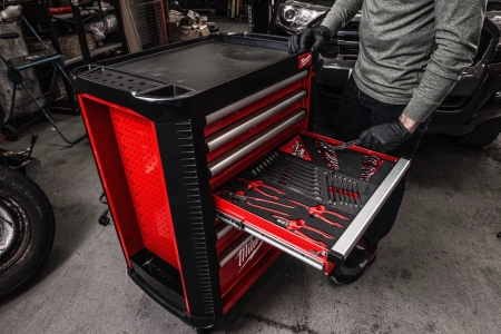 Тележка инструментальная с инструментом с ящиками 78 см/7пол. (418 предм. без э/инструмента) (Арт. 4932498185)