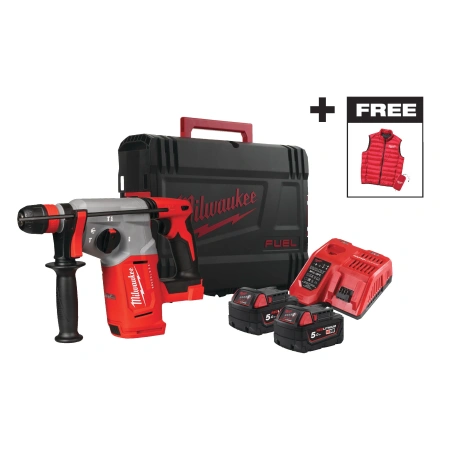 Аккумуляторный 4-х режимный SDS-Plus перфоратор со съемным патроном FIXTEC Milwaukee M18 BLHXMC-502X (Арт. 4933499459)
