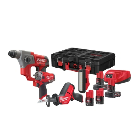 Набор инструментов Milwaukee M12 FPP4C-624P FUEL (Арт.4933492515)