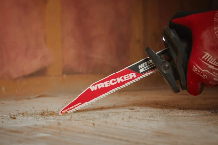 Полотно для сабельной пилы по металлу и чугуну с твердосплавными зубьями Milwaukee THE WRECKER NITRUS CARBIDE 150 мм/ шаг зуба 4.2 мм (5 шт) (Арт. 48005571)