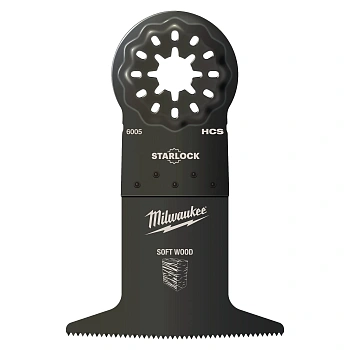 Полотно для мультитула Milwaukee STARLOCK 65x42мм для мягкой древесины (50шт) (Арт. 48906505)
