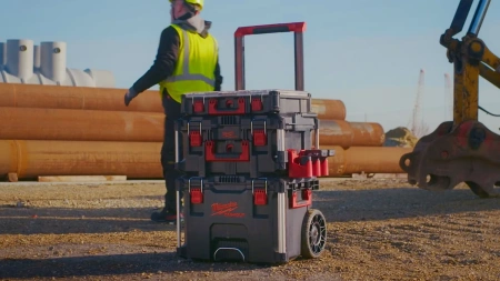 Держатель для батарей M12 с боковым креплением Milwaukee PACKOUT (Арт. 4932498646)