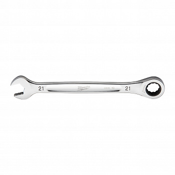 Гаечный ключ рожково-накидной с трещоткой в накидной части Milwaukee MAX BITE 21 мм  (Арт. 4932471514)