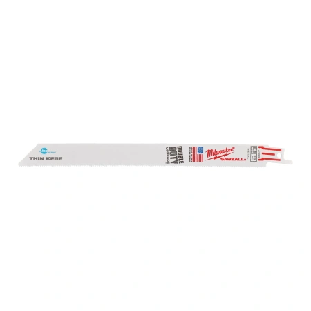 Полотно для сабельной пилы по металлу Milwaukee THIN KERF Ice Hardened 230 мм/ шаг зуба 1.4 мм (5 шт)  (Арт. 48004188)