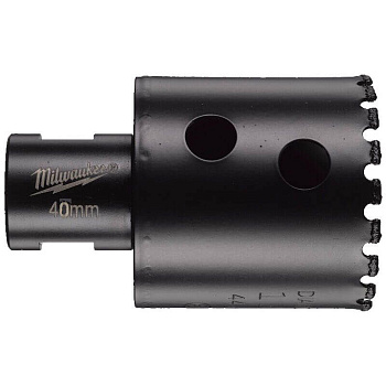 Алмазное корончатое сверло для сухого сверления Milwaukee Diamond Max 40 мм / хвостовик M14 (Арт. 4932478281)