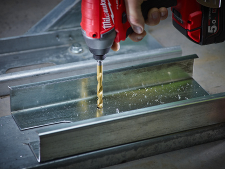 Набор сверл по металлу с хвостовиком 1/4'' Hex Milwaukee RED HEX HSS-TiN (10 шт) (3-10мм) (замена для 48894759) (Арт. 4932493865)