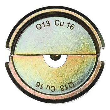 Матрица для медных напаянных клемм Milwaukee Q13 CU 16  (Арт. 4932459477)