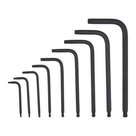 Набор коротких шестигранных ключей Milwaukee TORX Т8 / Т9 / Т10 / Т15 / Т20 / Т25 / Т27 / Т30 / Т40 мм (9 шт)  (Арт. 4932492703)