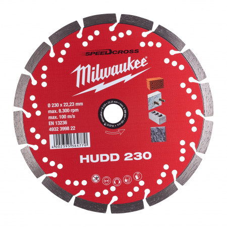 Алмазный диск скоростной Milwaukee Speedcross HUDD 230 мм  (Арт. 4932399822)