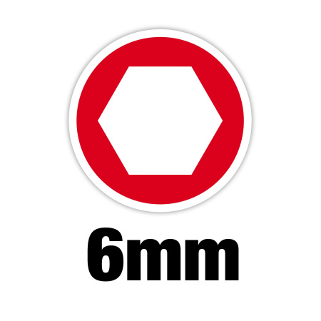 Отвертка торцевая магнитная Milwaukee HOLLOWCORE™ сквозная SW6 (отверстие под М3.5) (замена для 48222533) (Арт. 4932479886)