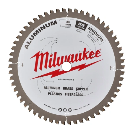 Пильный диск Milwaukee для циркулярной пилы по металлу 203x15.87x2,4 58 зубов  (Арт. 48404345)