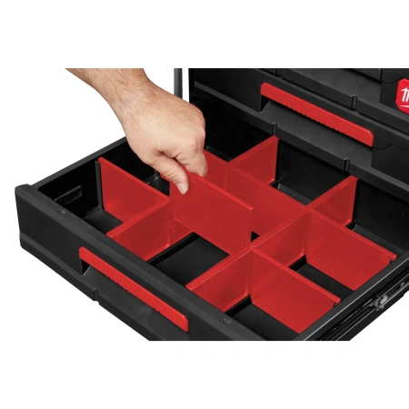 Ящик Milwaukee PACKOUT с 3-мя выдвижными отсеками   (Арт. 4932472130)