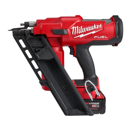 Аккумуляторный гвоздезабиватель(нейлер) с наклонным магазином Milwaukee M18 FFN-502C FUEL  (Арт. 4933471404)