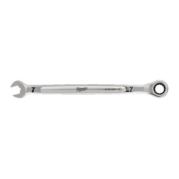 Гаечный ключ рожково-накидной с трещоткой в накидной части Milwaukee MAX BITE 7 мм (Арт. 4932480210)