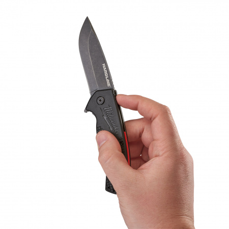 Нож выкидной с гладким лезвием Milwaukee HARDLINE Smooth  (Арт. 48221994)