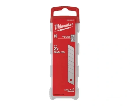 Лезвия для выдвижных ножей Milwaukee 18 мм (10 шт) (замена для 48229118) (Арт. 4932480107)