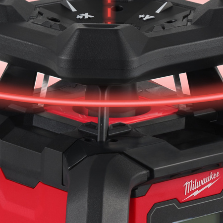 Аккумуляторный ротационный лазерный нивелир с красным лучом Milwaukee M18 RLOHV1200-501C (Арт. 4933493204)