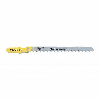 Пилка для лобзика по дереву для фигурной резки Milwaukee Special длинна 75 мм / шаг зуба 4 / 2.1 мм (5 шт) (Арт. 4932265312)