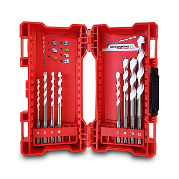 Набор cверл по мультиматериалам с хвостовиком 1/4'' Hex Milwaukee (8 шт) (замена для 4932352335)  (Арт. 4932471112)