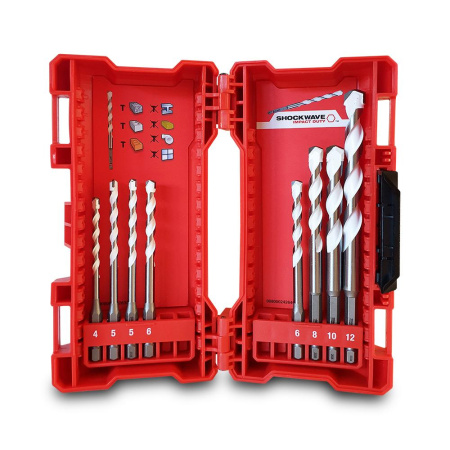 Набор cверл по мультиматериалам с хвостовиком 1/4'' Hex Milwaukee (8 шт) (замена для 4932352335)  (Арт. 4932471112)