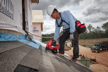 Аккумуляторный гвоздезабиватель(нейлер) с барабанным магазином Milwaukee M18 FRCN45-0X FUEL (Арт. 4933498168)