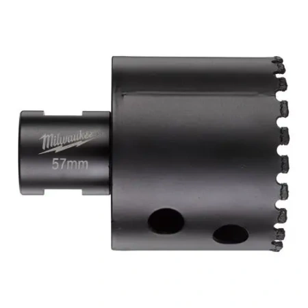 Алмазное корончатое сверло для сухого сверления Milwaukee Diamond Max 57 мм / хвостовик M14 (Арт. 4932498358)