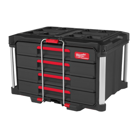 Ящик Milwaukee PACKOUT с 4-мя выдвижными отсеками (Арт. 4932493189)