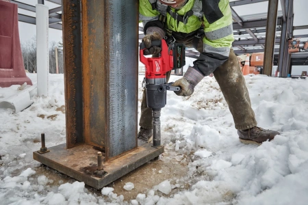 Аккумуляторный высокомоментный ударный гайковёрт с D-образной рукояткой, фрикционным кольцом и укороченным шпинделем Milwaukee M18 ONEFHIWF1DS-121C [FORGE™] FUEL ONE-KEY (1'') (замена для 4933472072) (Арт. 4933499253)