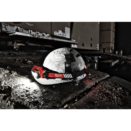 Аккумуляторный налобный, светодиодный фонарь, заряжаемый через USB Milwaukee L4 HL-VIS-201  (Арт. 4933471389)