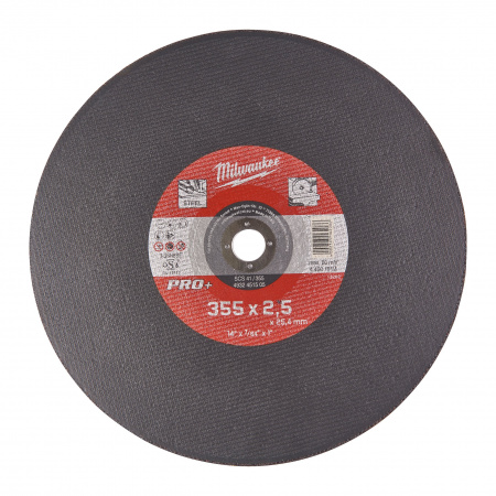 Отрезной диск по металлу Milwaukee SC41 / 355х2,5х25.4 PRO+  (Арт. 4932451505)