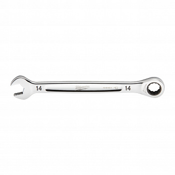 Гаечный ключ рожково-накидной с трещоткой в накидной части Milwaukee MAX BITE 14 мм  (Арт. 4932471507)