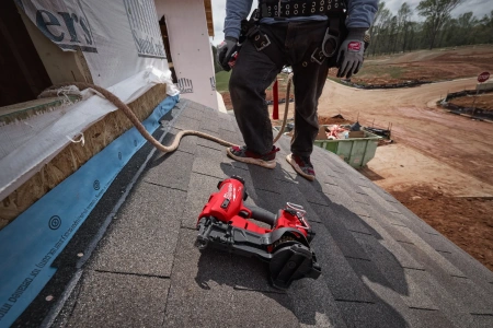 Аккумуляторный гвоздезабиватель(нейлер) с барабанным магазином Milwaukee M18 FRCN45-0X FUEL (Арт. 4933498168)