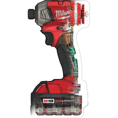Аккумуляторный гидравлический импульсный винтоверт Milwaukee M18 FQID-502X FUEL SURGE™  (Арт. 4933451790)