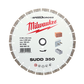 Алмазный диск скоростной Milwaukee Speedcross SUDD 350 мм (Арт. 4932492153)