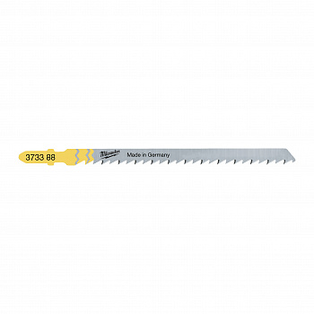 Пилка для лобзика по дереву для точных прямых резов столешниц Milwaukee T 101 DPsp длинна 105 мм / шаг зуба 4 мм (5 шт)  (Арт. 4932373388)