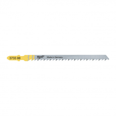 Пилка для лобзика по дереву для точных прямых резов столешниц Milwaukee T 101 DPsp длинна 105 мм / шаг зуба 4 мм (5 шт)  (Арт. 4932373388)