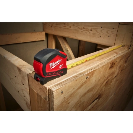 Рулетка Milwaukee Autolock 5м / ширина 25 мм  (замена для 48226815) (Арт. 4932464663)