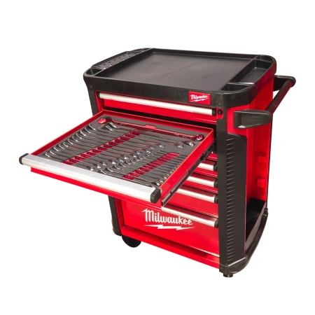 Тележка инструментальная с инструментом с ящиками 78 см/7пол. (418 предм. без э/инструмента) (Арт. 4932498185)