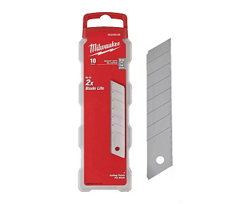 Лезвия для выдвижных ножей Milwaukee 25 мм (10 шт) (замена для 48229125) (Арт. 4932480108)