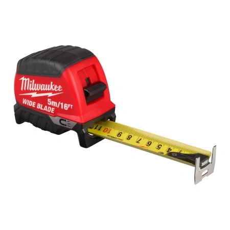 Рулетка магнитная Milwaukee Wide Blade Magnetic GEN II 5м-16фт / ширина 35 мм (футовая) (Арт. 4932499208)